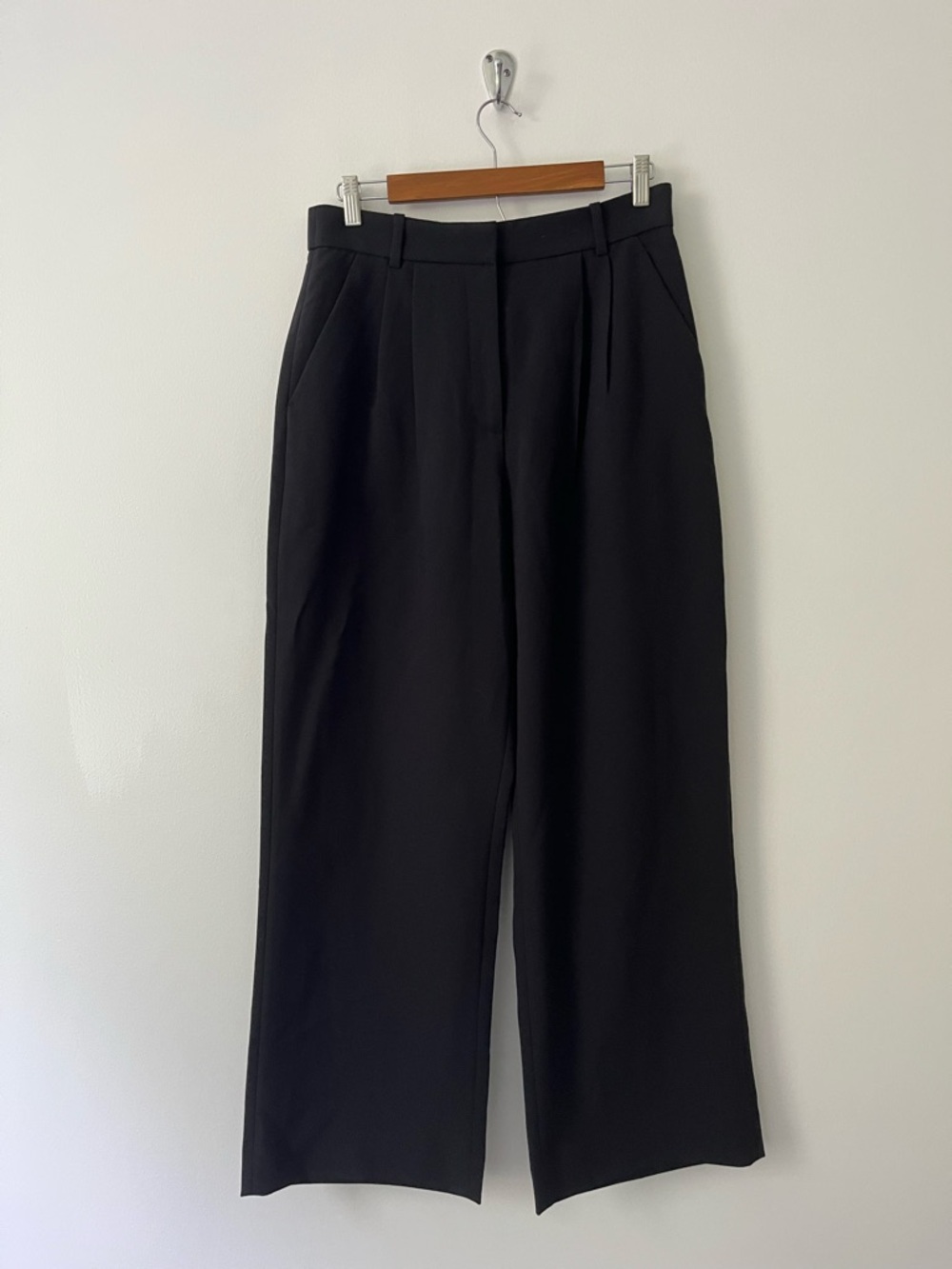 Abercrombie & Fitch High-Rise Wide Leg Pants - Black 30/10r